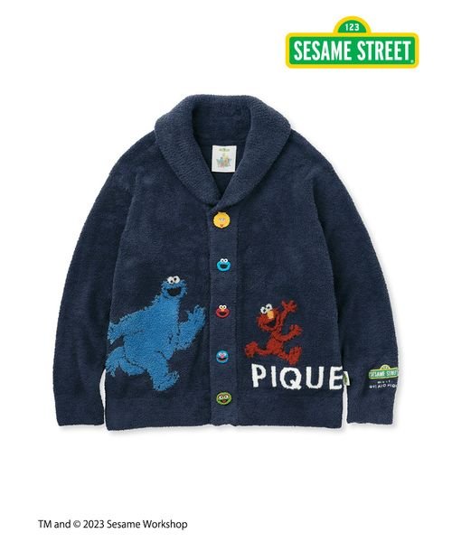 gelato pique(gelato pique)/【SESAME STREET】【UNISEX】ジャガードショールカーディガン/NVY