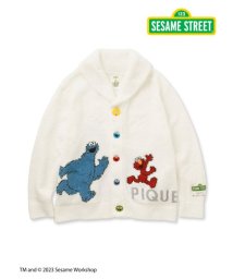 gelato pique(gelato pique)/【SESAME STREET】【UNISEX】ジャガードショールカーディガン/OWHT