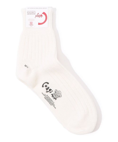 TOMORROWLAND GOODS(TOMORROWLAND GOODS)/corgi Geelong Wool Socks/11ホワイト