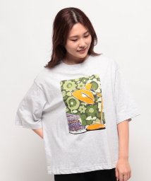 BENETTON (women)(ベネトン（レディース）)/5分袖プリントTシャツ・カットソー/グレー系