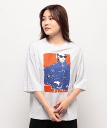 BENETTON (women)(ベネトン（レディース）)/5分袖プリントTシャツ・カットソー/グレー系その他