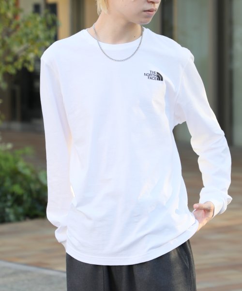 THE NORTH FACE(ザノースフェイス)/【THE NORTH FACE / ザ・ノースフェイス】DOME TEE ドームロゴ クルーネック ロンT 長袖 カットソー NF0A3L3B/ホワイト