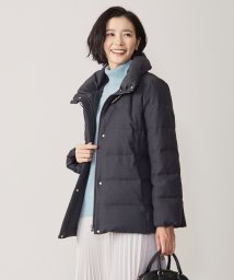 J.PRESS LADIES(J．プレス　レディス)/千鳥&グレンチェック ショート ダウン コート/グレー系3