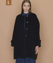 MACKINTOSH LONDON(MACKINTOSH LONDON Lサイズ)/【L】【ROSLEY/ロズリー】ピュアラムビーバーノーカラーコート/ブラック