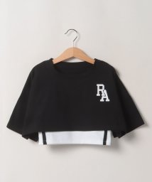 repipi armario(レピピアルマリオ)/REPIPI ハンソデ Tシャツ/ブラック