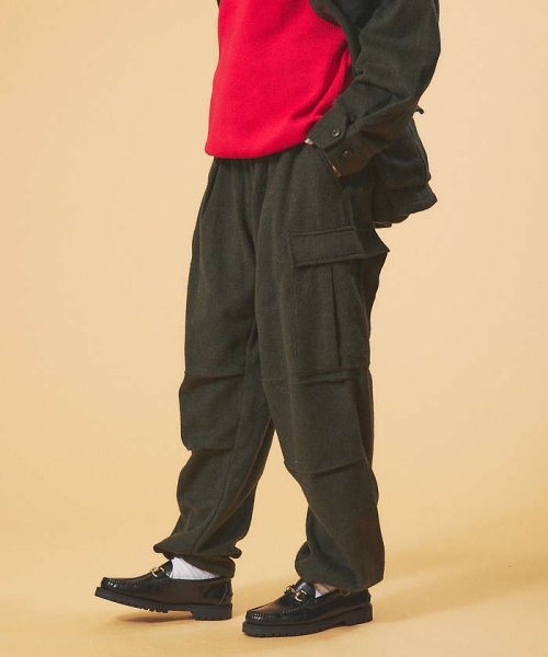 ABAHOUSE(ABAHOUSE)/【GUNG HO/ガンホー】bellow fatigue pant /ファティー/カーキ