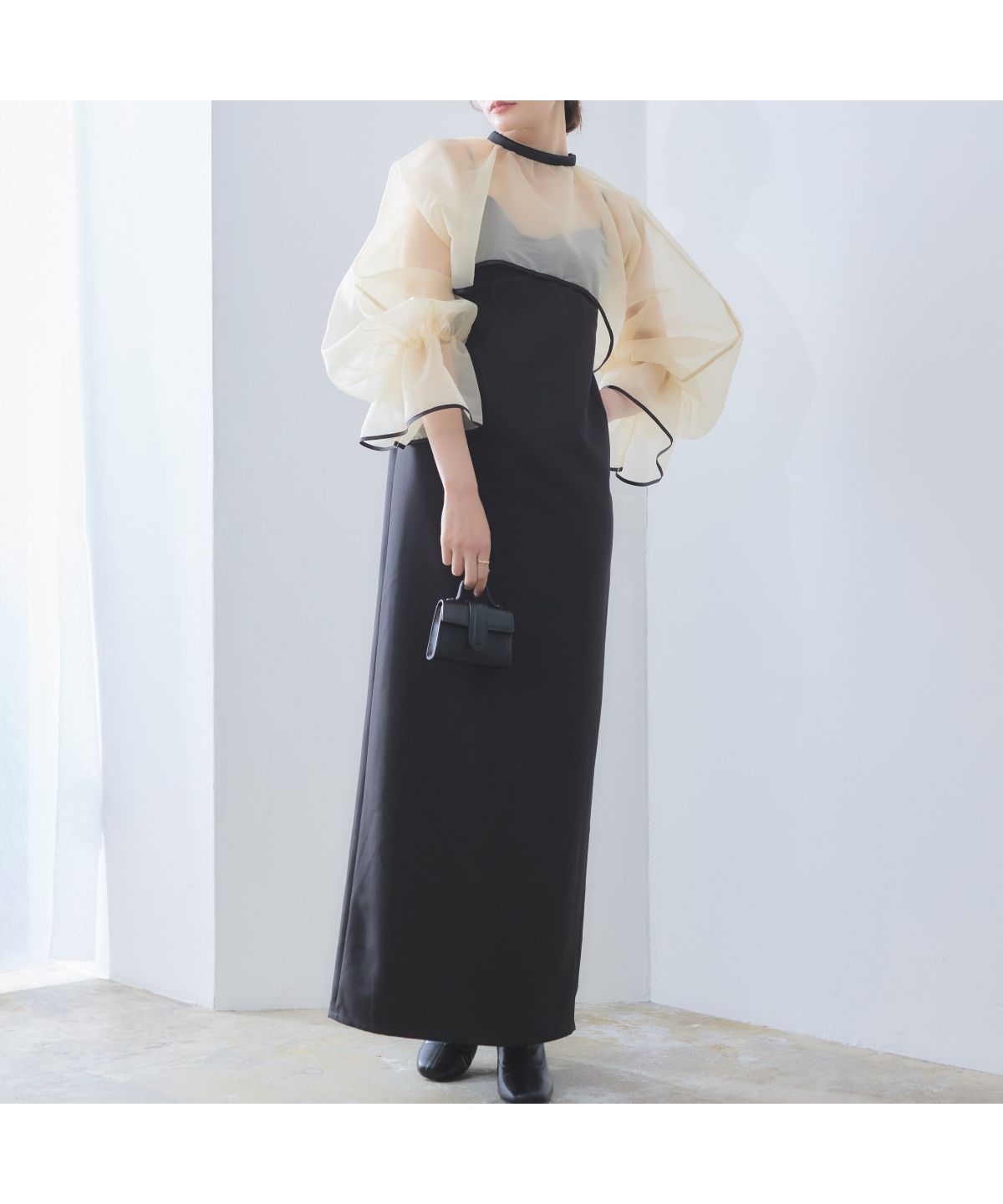 RIRIYANO オーガンジー ボレロ ドレス