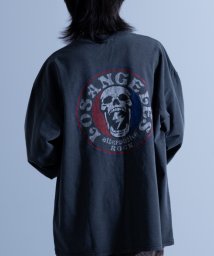 Nylaus(ナイラス)/Vintage Like L/S Band Print T－shirt / ヴィンテージライク ロングスリーブ バンドTシャツ/ブラック系1