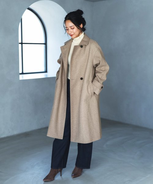 [Filomo] チェスターコートウールタッチロング  DGJ1574214313(12155円)