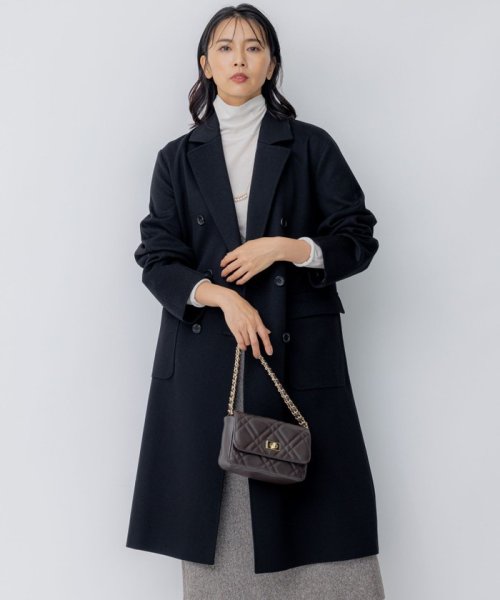 NIJYUSANKU（LARGE SIZE）(２３区（大きいサイズ）)/LOROPIANA(ロロピアーナ) スーパー ウール チェスターコート/ブラック系