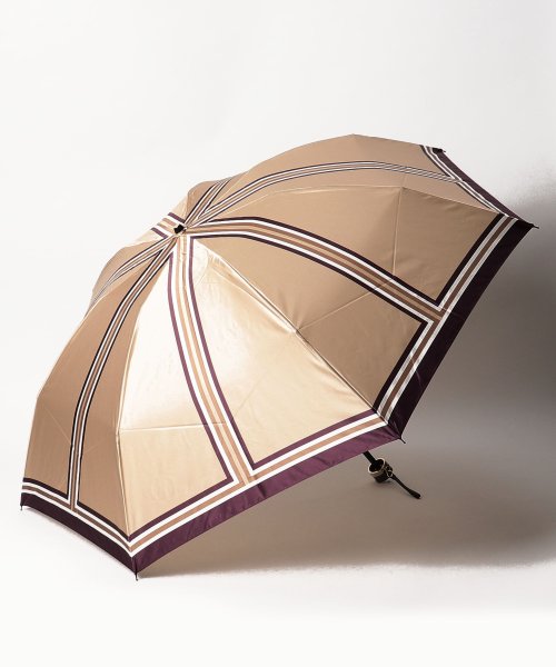 LANVIN Collection(umbrella)(ランバンコレクション（傘）)/折りたたみ傘　JLプリント/ベージュ