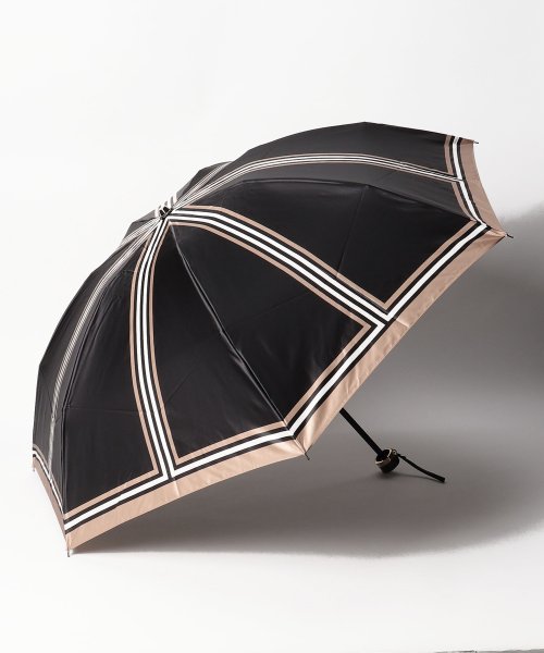 LANVIN Collection(umbrella)(ランバンコレクション（傘）)/折りたたみ傘　JLプリント/ブラック