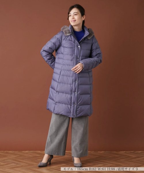 フーデッドダウンコート 