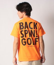 BACK SPIN! (バックスピン)/BACKSPIN! BIG LOGO  POCKET  T SHIRT/ネオンオレンジ