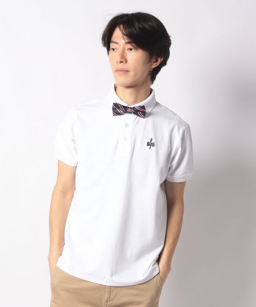 BACK SPIN! (バックスピン)/BACKSPIN BOW TIE POLO SHIRT/ホワイト