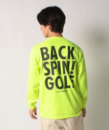 BACK SPIN! (バックスピン)/BACKSPIN! BACK LOGO Long Tshirt/ネオンイエロー