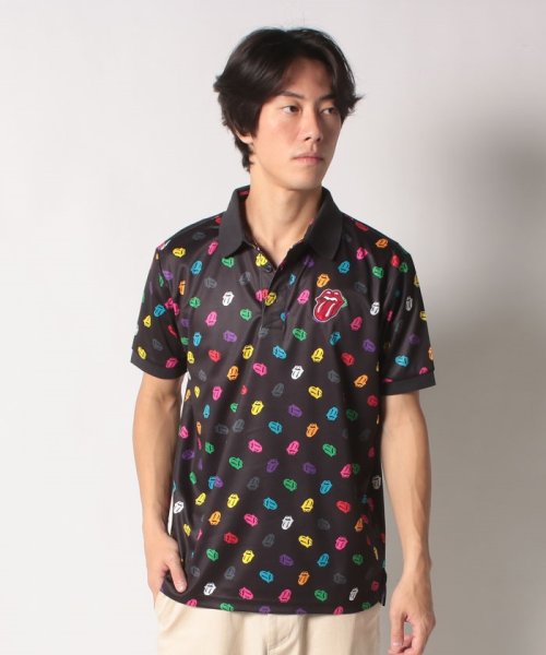 BACK SPIN! (バックスピン)/RS LICKS Pattern POLO SHIRT/マルチ