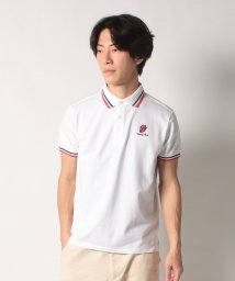 BACK SPIN! (バックスピン)/RS LOGO LINE POLO SHIRT/ホワイト