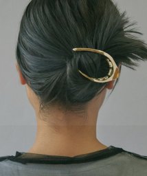 GOLDY(GOLDY)/【GOLDY】メタルカーブ ヘアクリップ ヘアアクセ ゴールド シルバー / 6230701/ゴールド