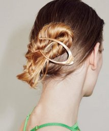 GOLDY(GOLDY)/【GOLDY】メタルカーブ ヘアクリップ ヘアアクセ ゴールド シルバー / 6230701/ゴールドその他2