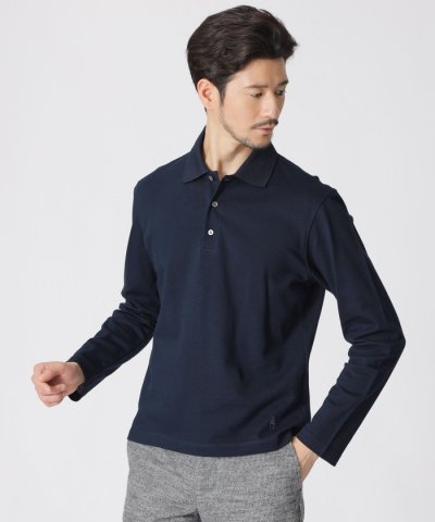 「Dress Polo Shirts」 コットンカノコL/Sドレスポロシャツ