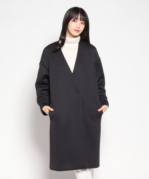 スポンジングジャージー Vネックコート 