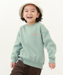 devirock(デビロック)/エアリースウェット 裏起毛 トレーナー 子供服 キッズ 男の子 女の子 トップス パーカー トレーナー /サックス