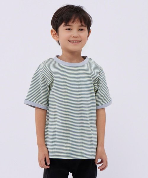 SHIPS Colors  KIDS(シップスカラーズ　キッズ)/【SHIPS Colors別注】Miller:ボーダー Tシャツ セット(100~130cm)/レッド
