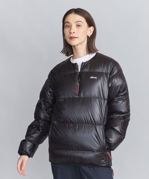 【WEB限定】＜NANGA＞マウンテンロッジ ダウン クルーネック トップ 
