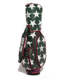 BACK SPIN! (バックスピン)/【BACK SPIN!】BIG STAR CART TYPE CADDIE BAG/グリーン×ホワイト