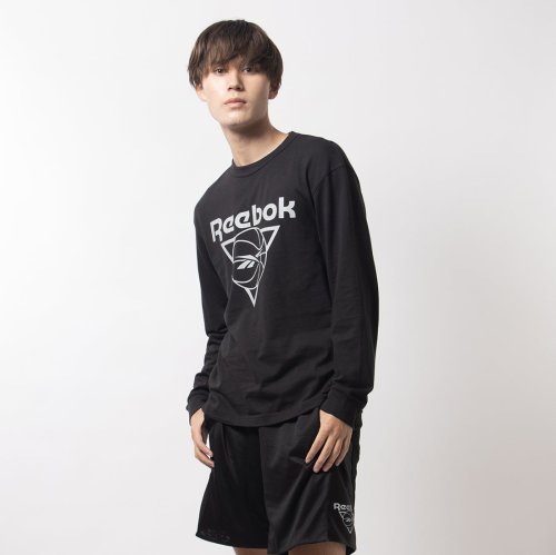 Reebok(リーボック)/バスケットボール シーズナル ロングスリーブ Tシャツ / BB SEASONAL LS TEE /ブラック