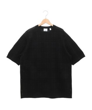 BURBERRY/バーバリー Tシャツ カットソー トンブリッジ メッシュニット ブラック メンズ BURBERRY 8070317 A1189/505758460