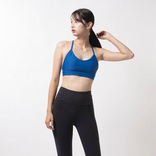 Reebok(Reebok)/ラックス ストラッピー スポーツブラ / LUX STRAPPY SPORTS BRA /ブルー