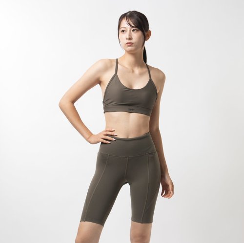 Reebok(リーボック)/ラックス ストラッピー スポーツブラ / LUX STRAPPY SPORTS BRA /ブラウン