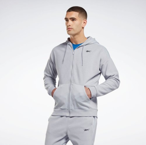 Reebok(Reebok)/ワークアウト レディ サーモウォーム ジップアップ スウェットシャツ / Workout Ready Thermowarm Zip－Up Sweatshirt/グレー