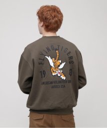 AVIREX(AVIREX)/《WEB限定》FLYING TIGER CREW NECK SWEAT/オリーブ