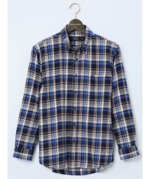 GRAND-BACK/【大きいサイズ】ポロ/POLO 綿混チェック柄 ボタンダウン長袖シャツ メンズ シャツ カジュアル トップス インナー 長袖 ギフト プレゼント ライトアウター/505759563