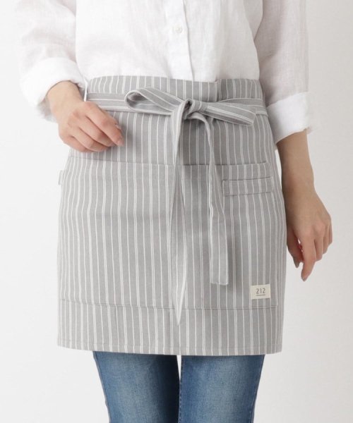 ２１２ＫＩＴＣＨＥＮ　ＳＴＯＲＥ(212キッチンストア)/Simple Stripe カフェエプロン GY  ＜212Kオリジナル＞/その他