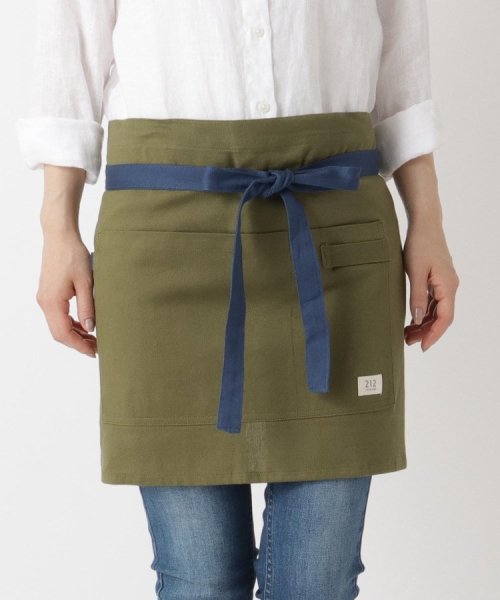 ２１２ＫＩＴＣＨＥＮ　ＳＴＯＲＥ(212キッチンストア)/TWOTONE CANVAS カフェエプロン OLV  ＜212Kオリジナル＞/その他