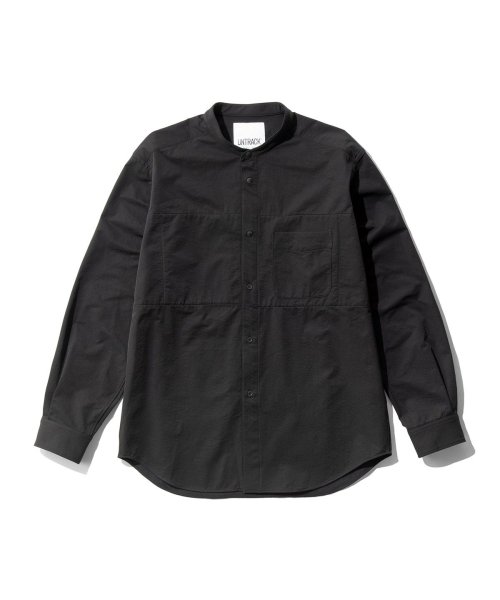 UNTRACK(アントラック)/アントラック シャツ UNTRACK 長袖 大きいサイズ スタンドカラー トップス アウター UT－A3b Flex Shirts Stand 60079/ブラック