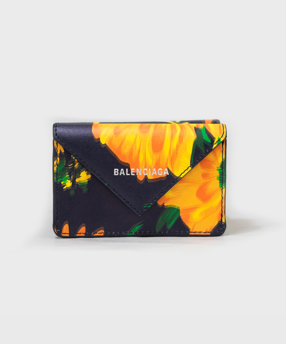 セール】BALENCIAGA バレンシアガ BOTANICAL PAPIER MINI WALLET ...