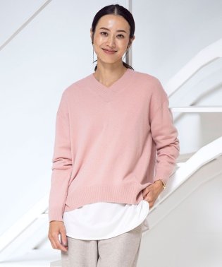 J.PRESS LADIES/【洗える】CASHMERE BLEND Vネック ニット/505760596