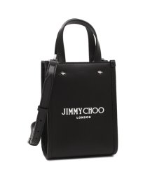 JIMMY CHOO/ジミーチュウ トートバッグ ショルダーバッグ 2WAY ミニ ブラック ホワイト レディース JIMMY CHOO MININSTOTE ANR/505761088