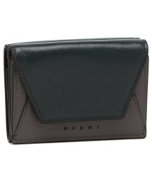 MARNI/マルニ 三つ折り財布 ミニ財布 グレー グリーン メンズ MARNI PFMI0052U0 P2644 ZO597 TRIFOLD WALLET CYPRESS/505761238