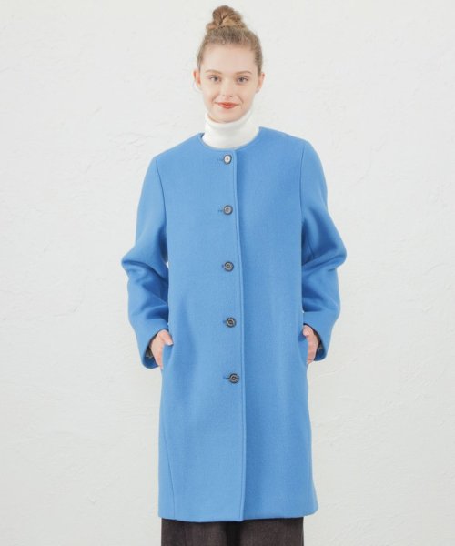 リバービーバーノーカラーコート 