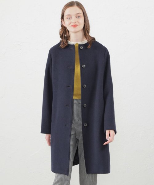 リバービーバーノーカラーコート 