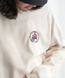 VENCE　EXCHANGE/ヒゲボンディング刺繍スウェット/505485004