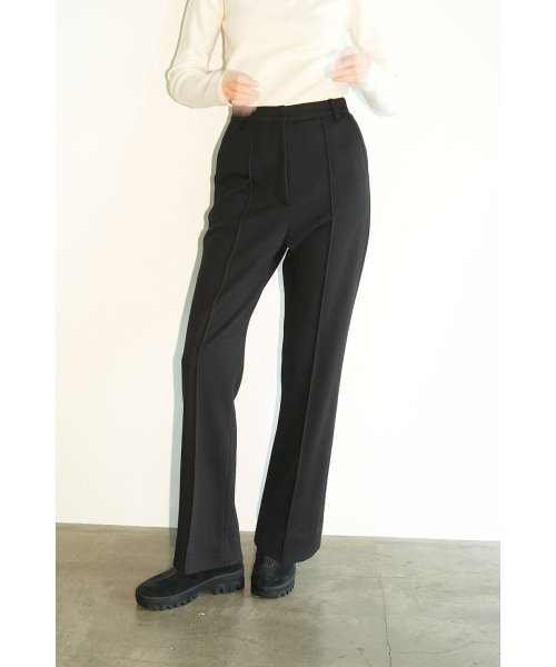 CLANE(クラネ)/CREASE LINE SLIM PANTS/BLACK