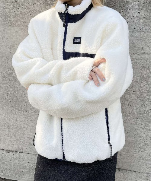 【TAION】ダウンxボアリバーシブルジャケット H1254522061(9653円)