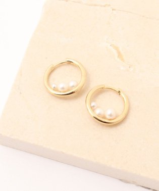 NOLLEY’S/【Otiumberg/オティウムバーグ】Trio Pearl Hoops トリオパールフープピアス/505758581